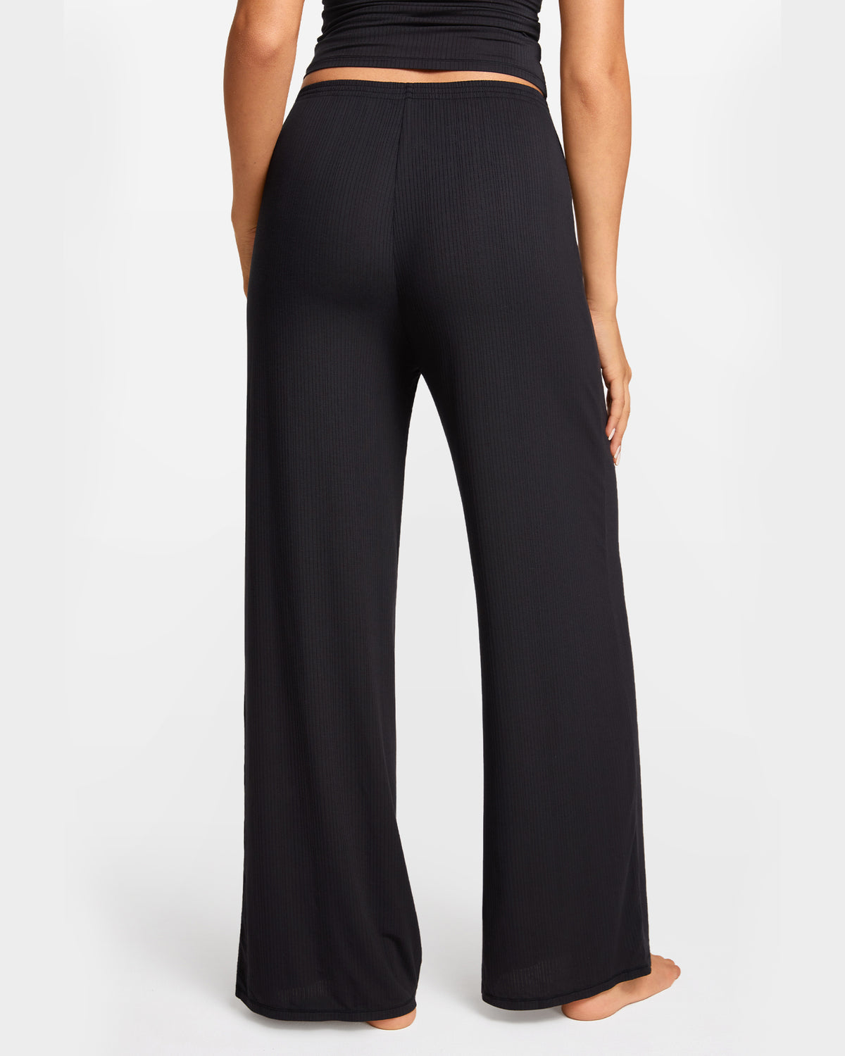 SOULVOR Wide Leg Casual Pants Black @model_info:A2