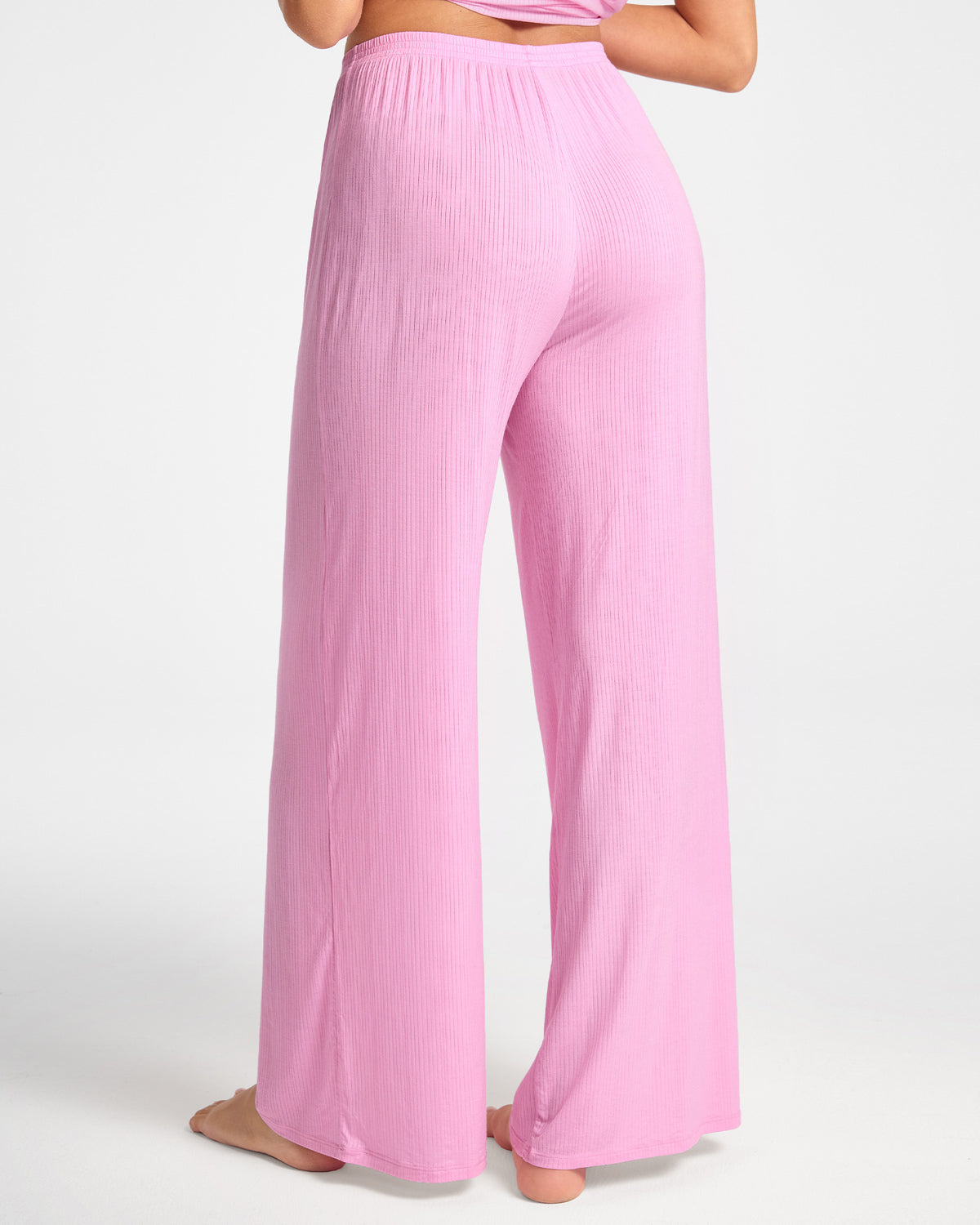 SOULVOR Wide Leg Casual Pants Macaron Pink @model_info:A2