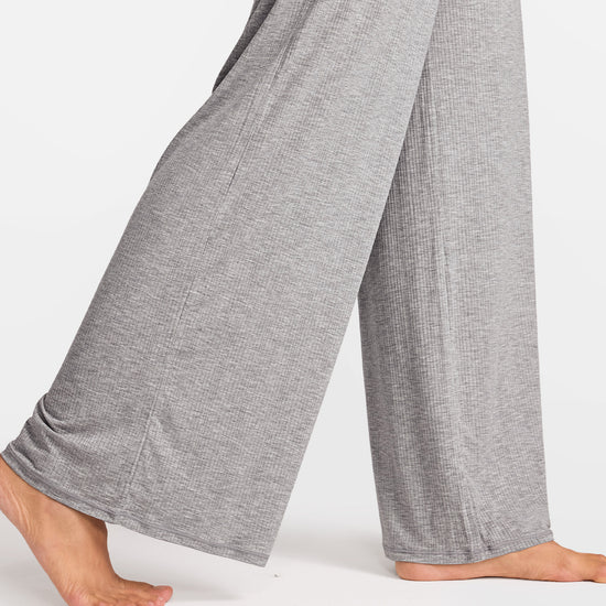 SOULVOR Wide Leg Casual Pants Moon Heather Grey @model_info:A3