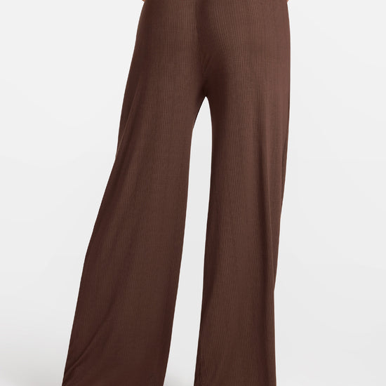 SOULVOR Wide Leg Casual Pants Hazelnut @model_info:A2