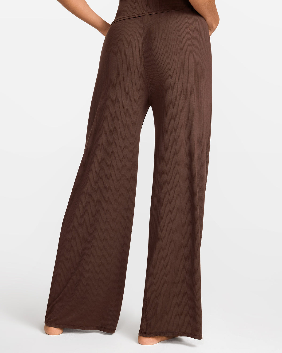 SOULVOR Wide Leg Casual Pants Hazelnut @model_info:A2