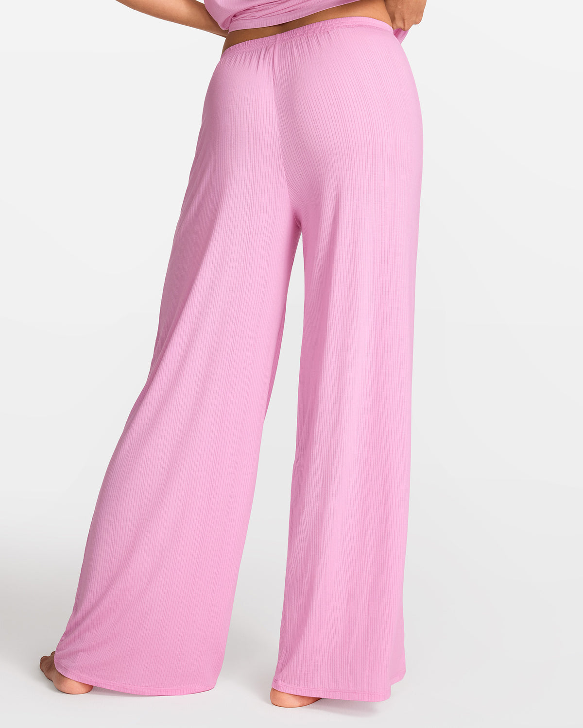 SOULVOR Wide Leg Casual Pants Macaron Pink @model_info:A2