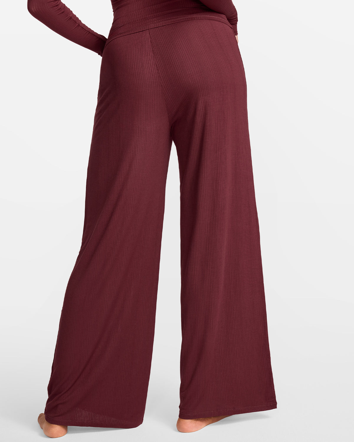 SOULVOR Wide Leg Casual Pants Rum Raisin @model_info:A2